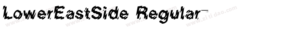 LowerEastSide Regular字体转换
